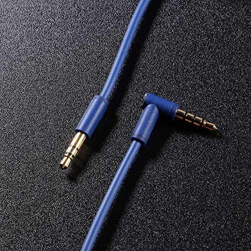 Cable de Audio 3.5mm Xivip con Micrófono y Control Remoto 1.4m Azul