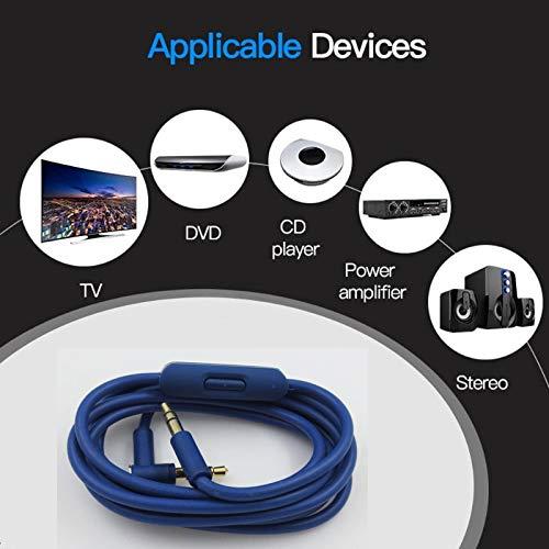 Cable de Audio 3.5mm Xivip con Micrófono y Control Remoto 1.4m Azul