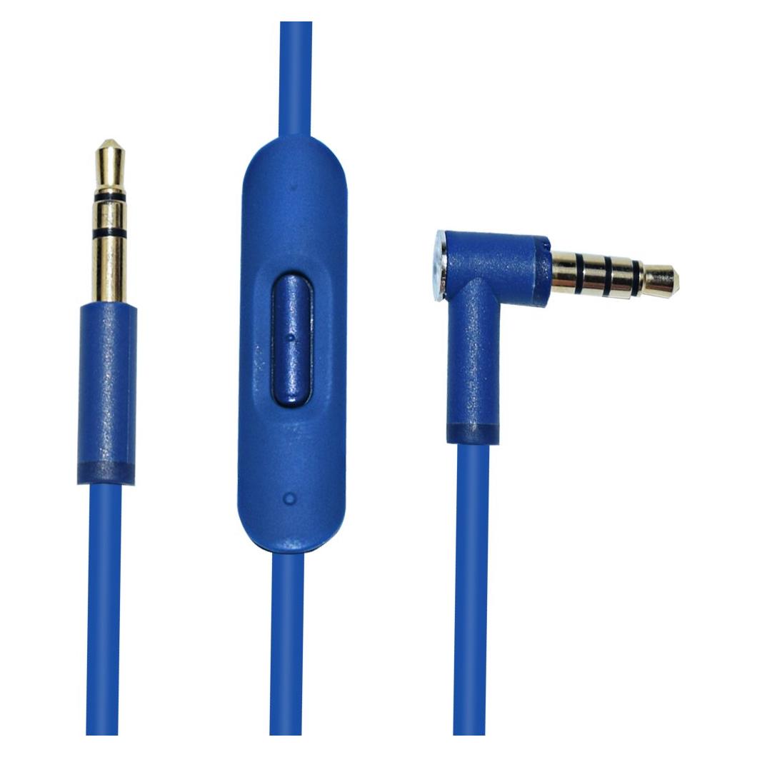 Cable de audio de extensión Mekoko con control remoto 130cm Azul