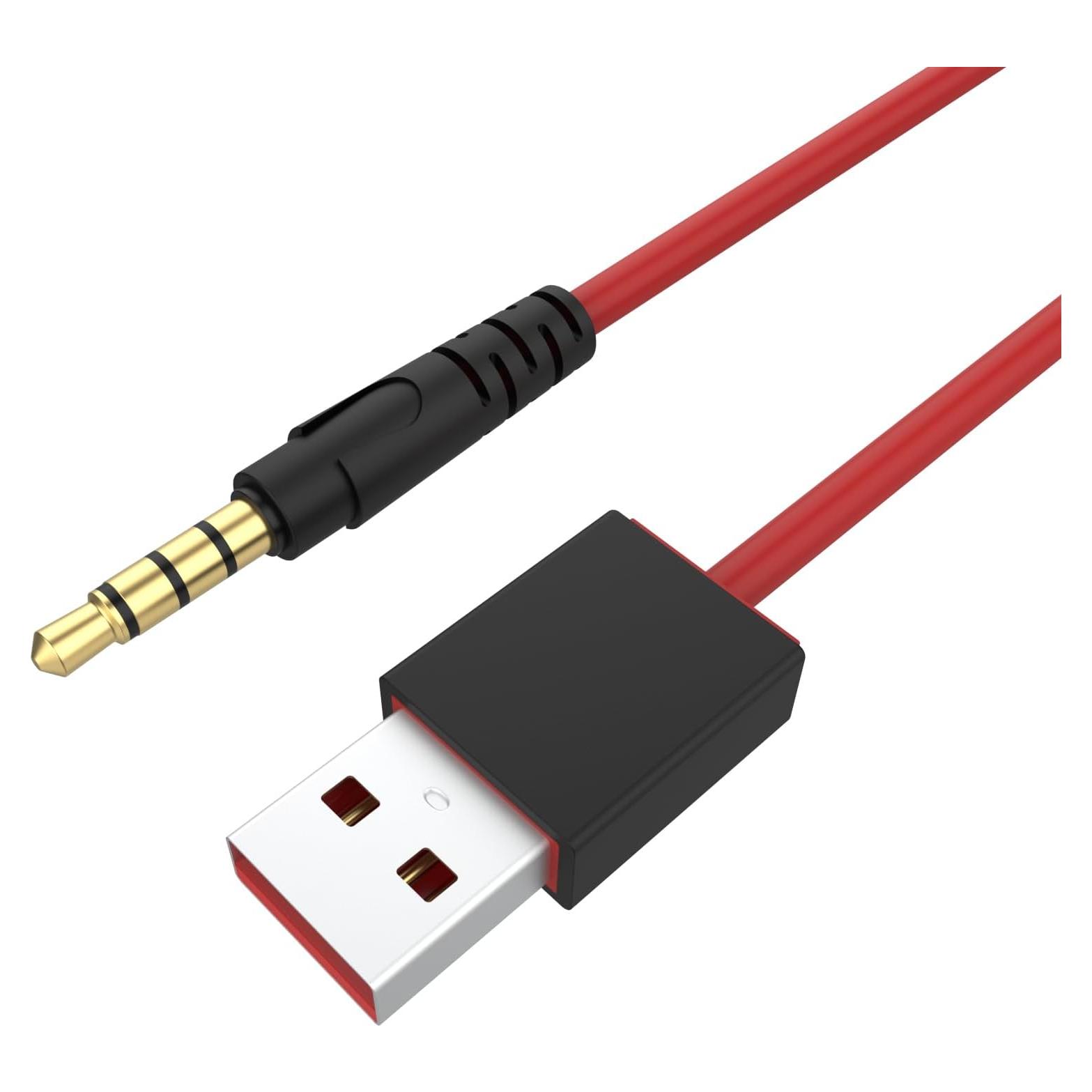 Cable de Carga USB a Jack 3.5mm Alitutumao 1.0m para Beats