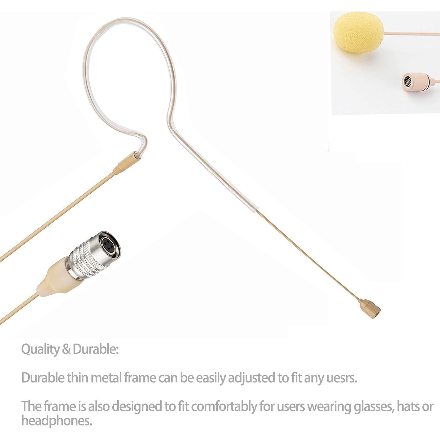 Micrófono de Diadema Sujeetec 18700 Beige 15g Hirose 4 Pines