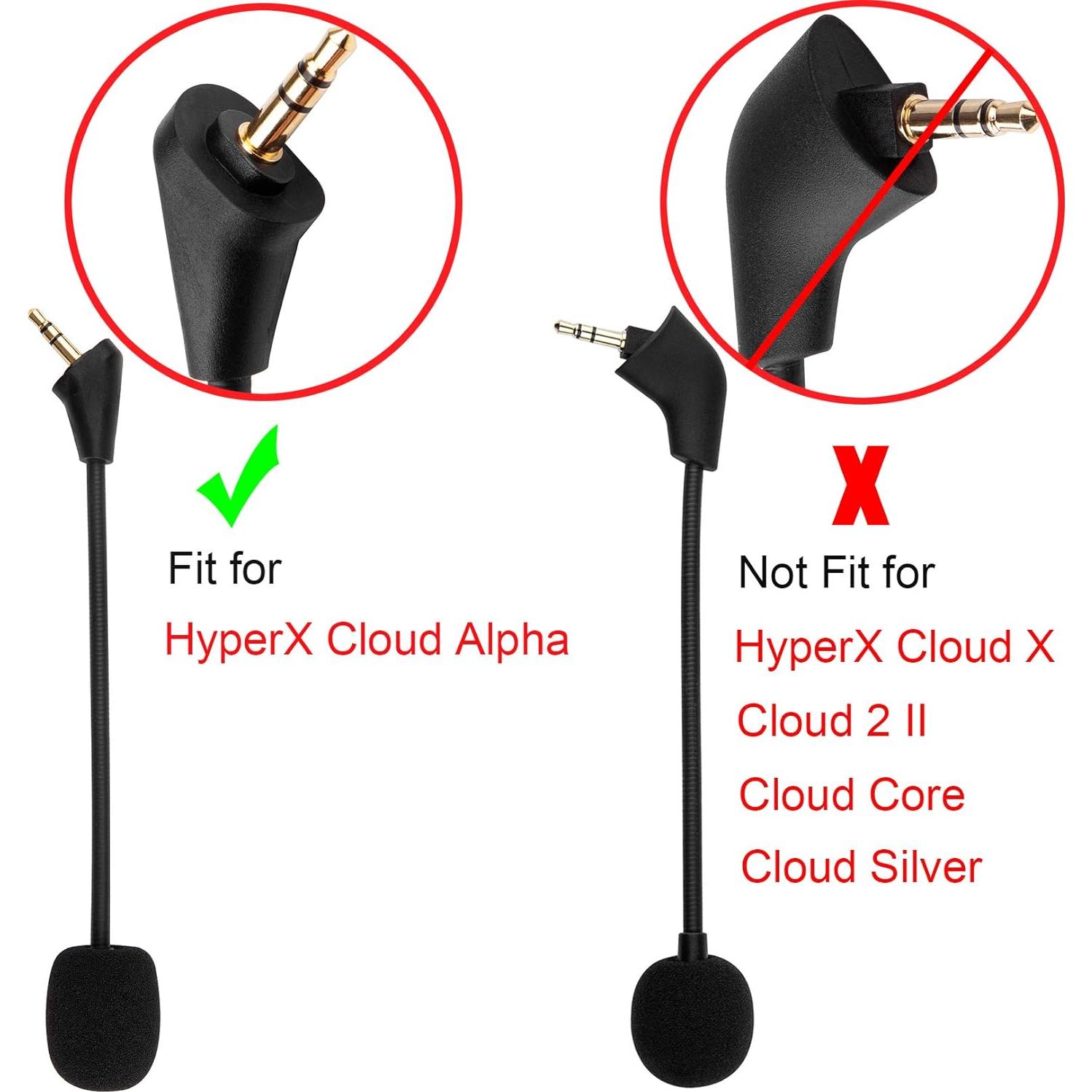 Micrófono de Reemplazo HyperX Cloud Alpha 3.5mm con Cancelación de Ruido
