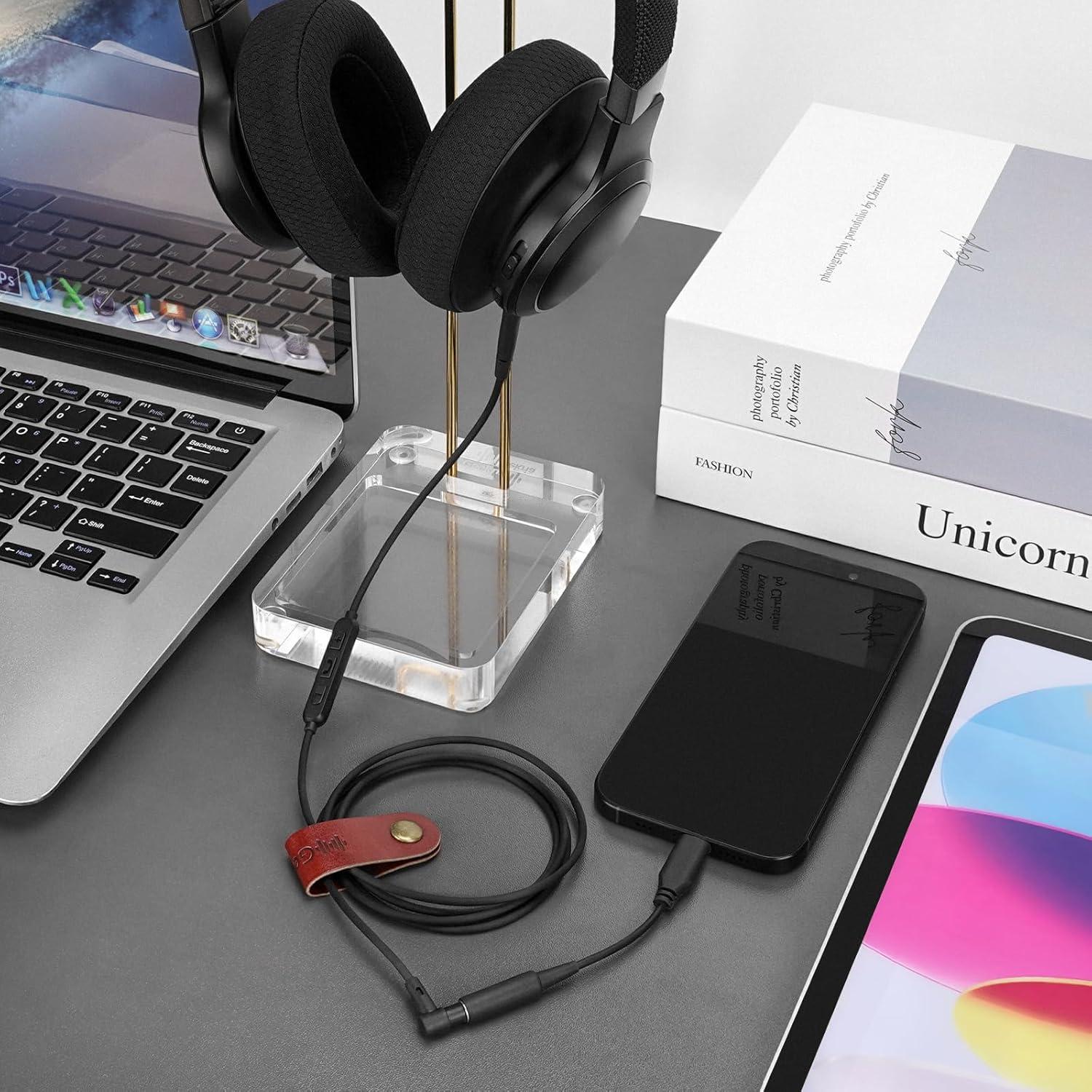 Cable de Audio GEEKRIA 2.5mm con Micrófono para JBL 1.2m