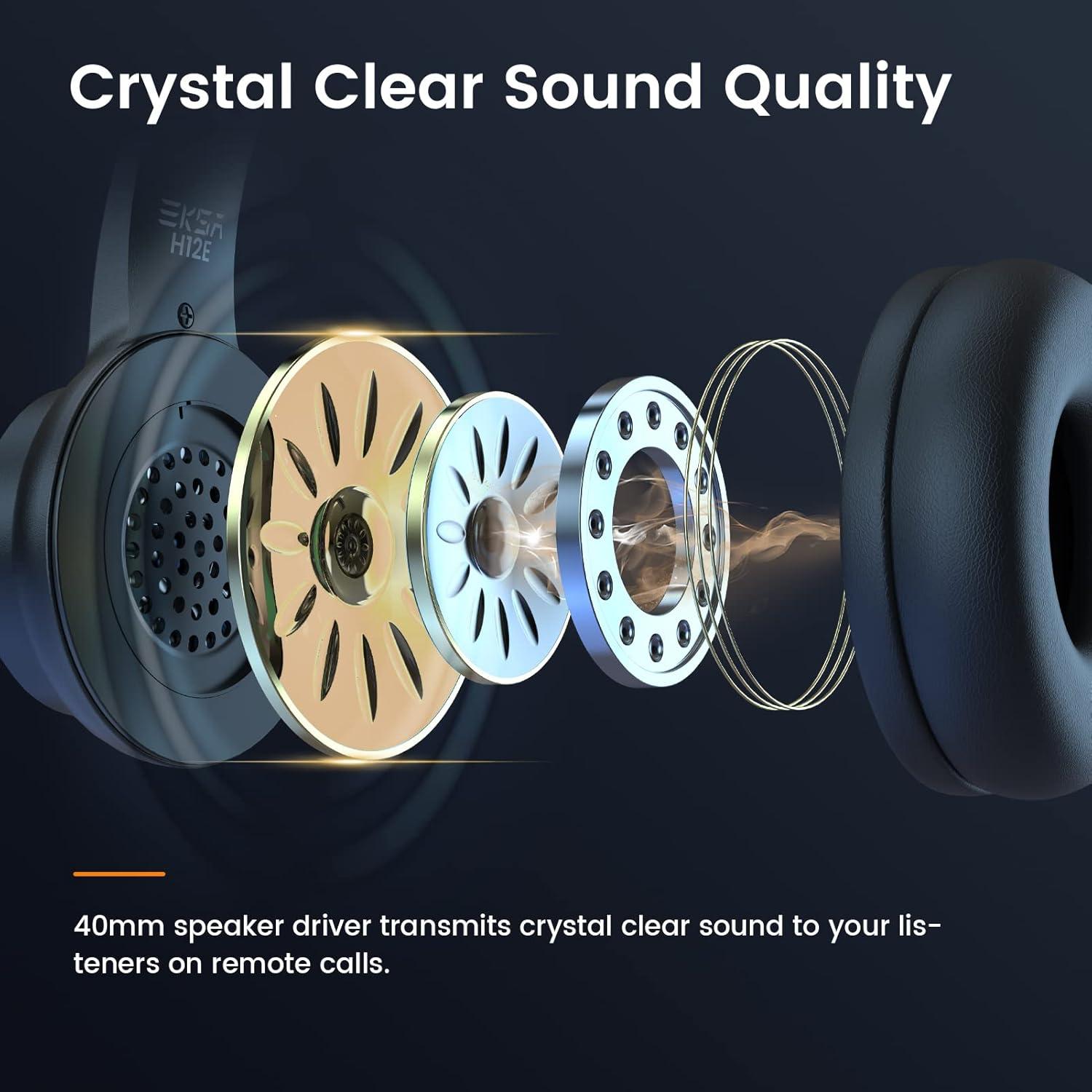 Auriculares USB EKSA H12E con micrófono y cancelación de ruido