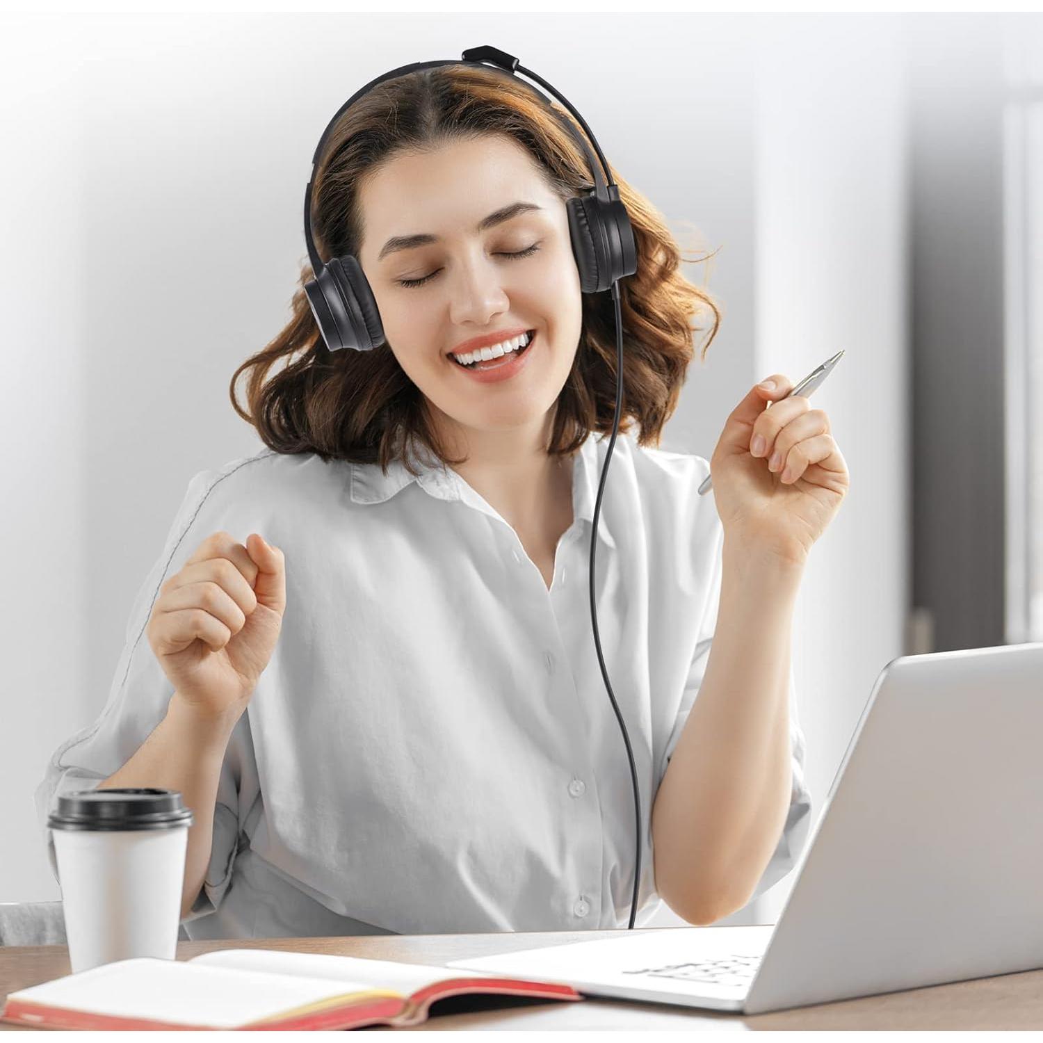 Auriculares USB EKSA H12E con micrófono y cancelación de ruido