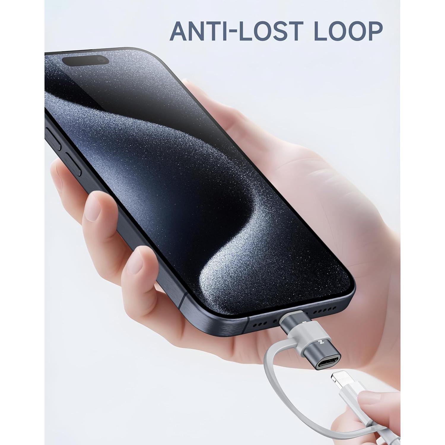 Paquete de 2 Adaptadores Lightning a USB-C LERTOSEN 27W