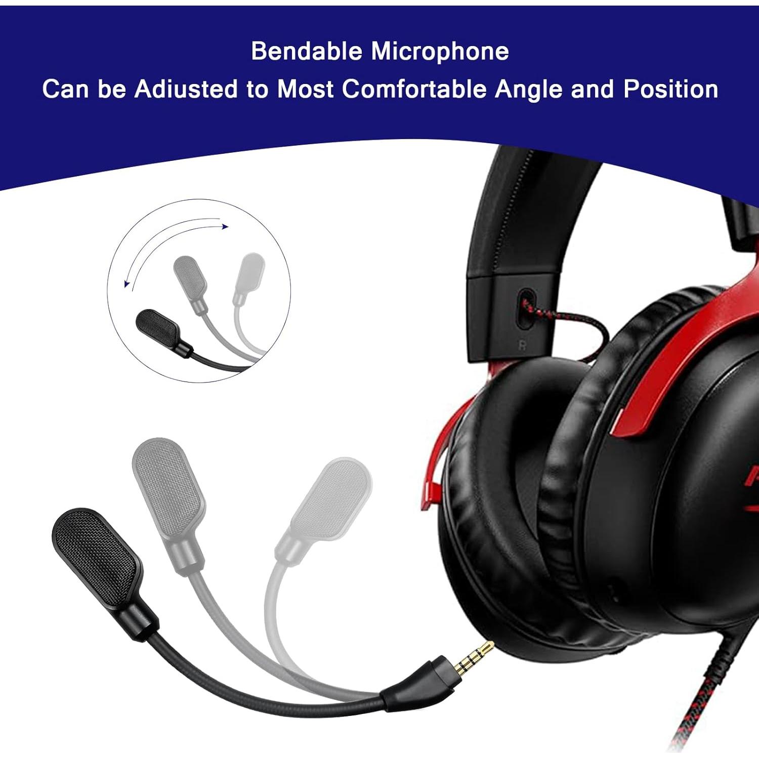 Micrófono de Reemplazo REEYEAR para Auriculares HyperX Cloud III