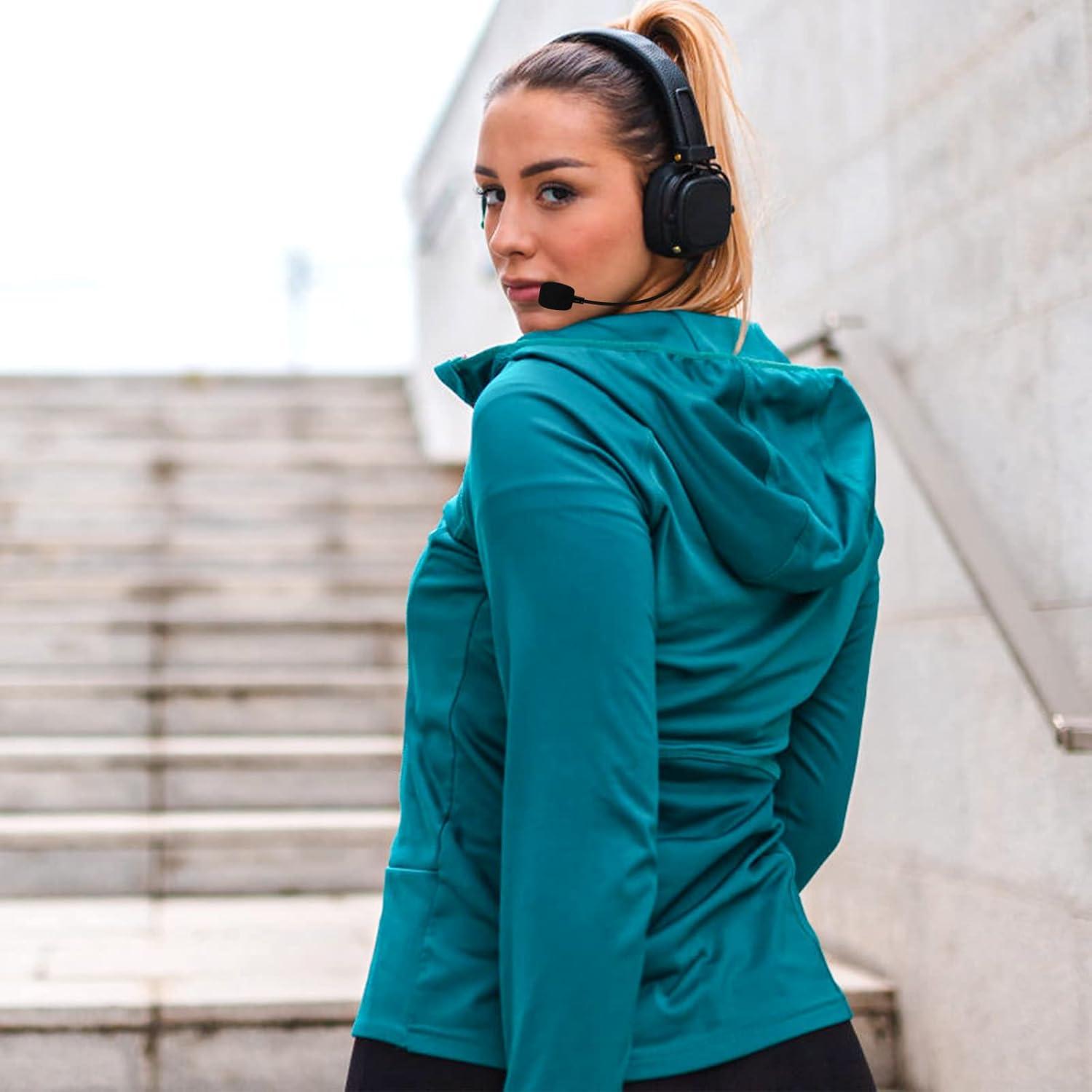 Replacement 3.5mm Detachable Microphone for Kingston HyperX Cloud Alpha S HyperX Cloud Alpha Gaming Headset, Metal Hose Mic Equipped with A Foam Cover