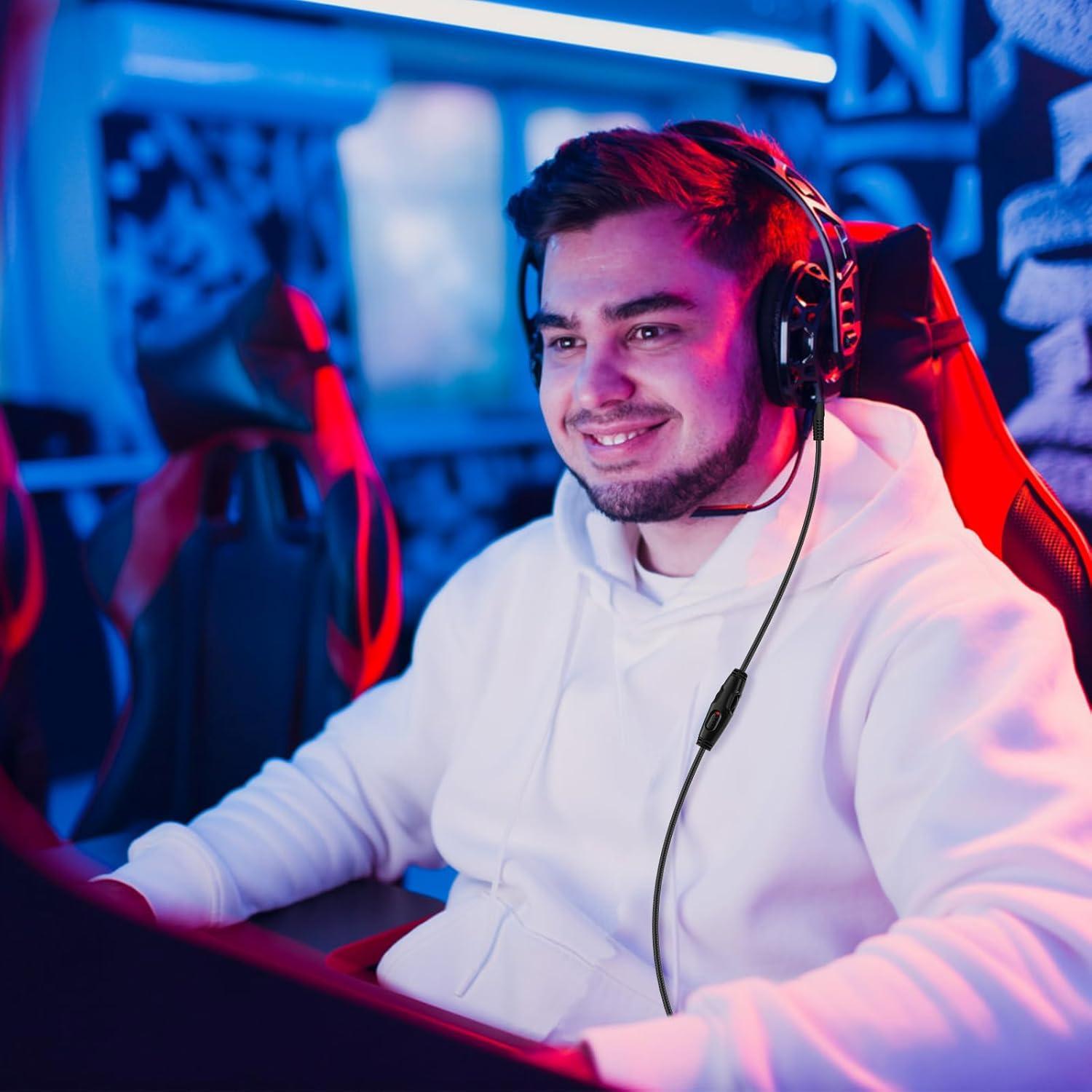 Cable de Audio de Reemplazo 1.5m Auhsuxo para HyperX Cloud Alpha