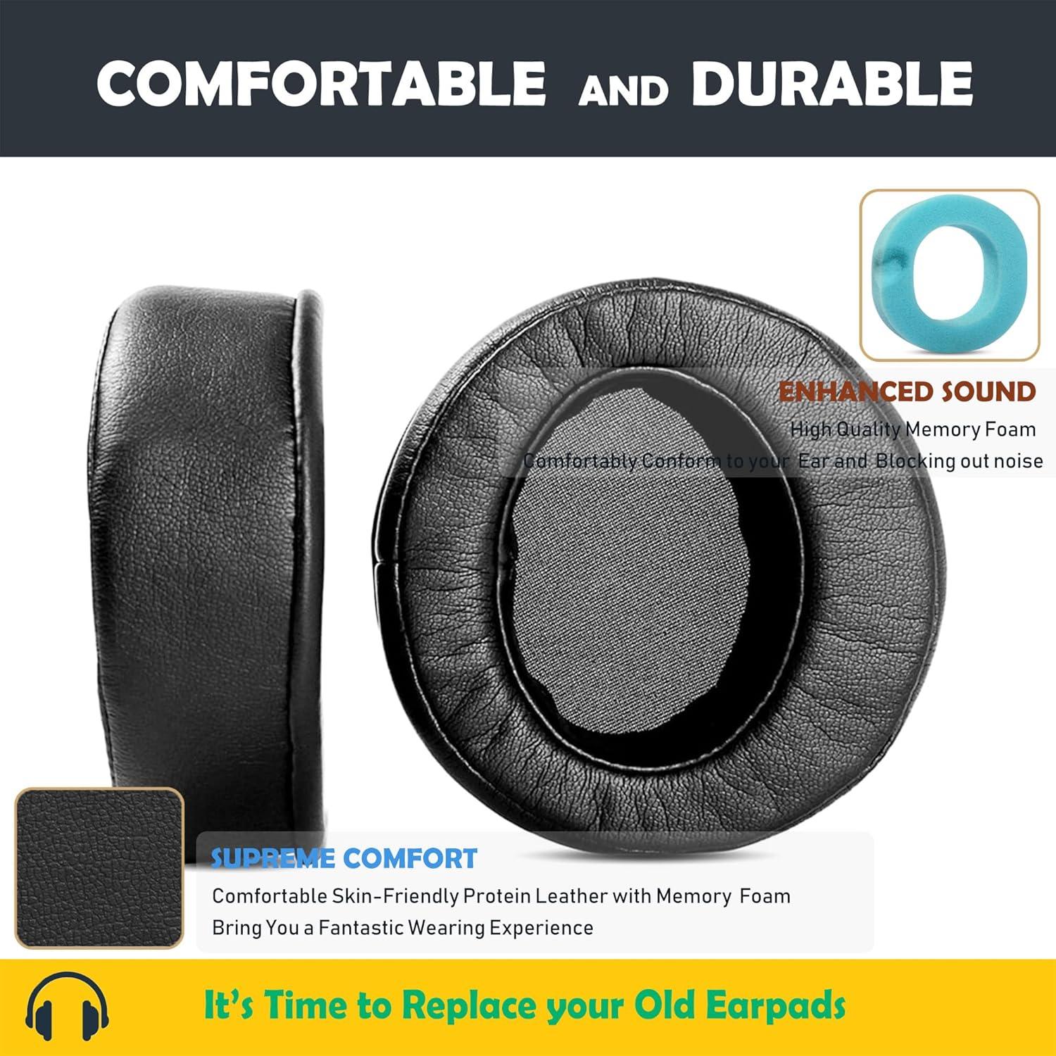 Earpads Replacement Cushion Compatible with TaoTronics TT-BH040 Wireless Bluetooth Headphone Ear Pads with Softer Protein Leather/Memory Foam