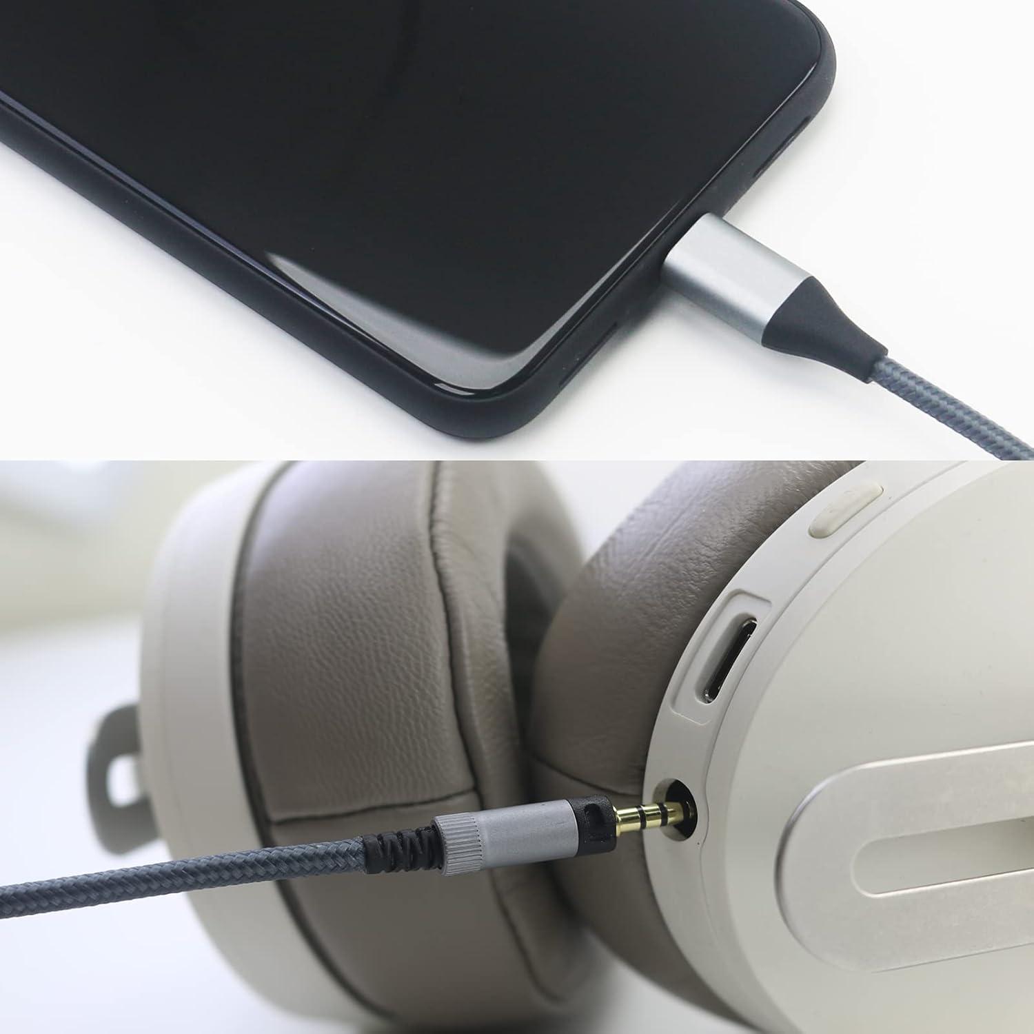 USB C Audio Cable Remote Volume Mic Compatible with Sennheiser Momentum, Momentum 3, Momentum 2.0, HD1 Headphone, Compatible with iPhone 15/15 Pro, Compatible with iPad 10th/Pro/Air/Mini