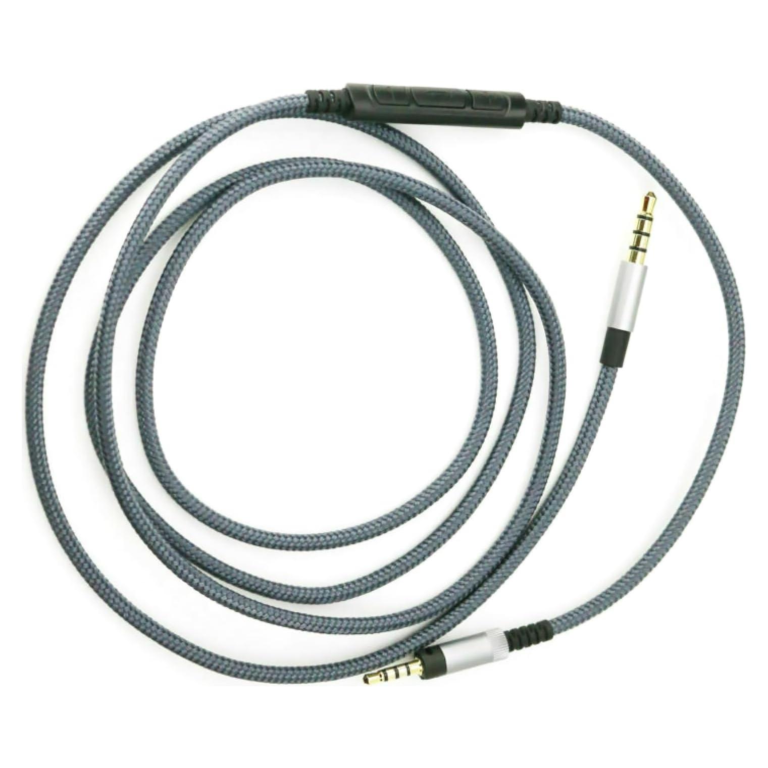 Cable de Auriculares ZEZEFUFU 1.5m con Control y Mic para Sennheiser