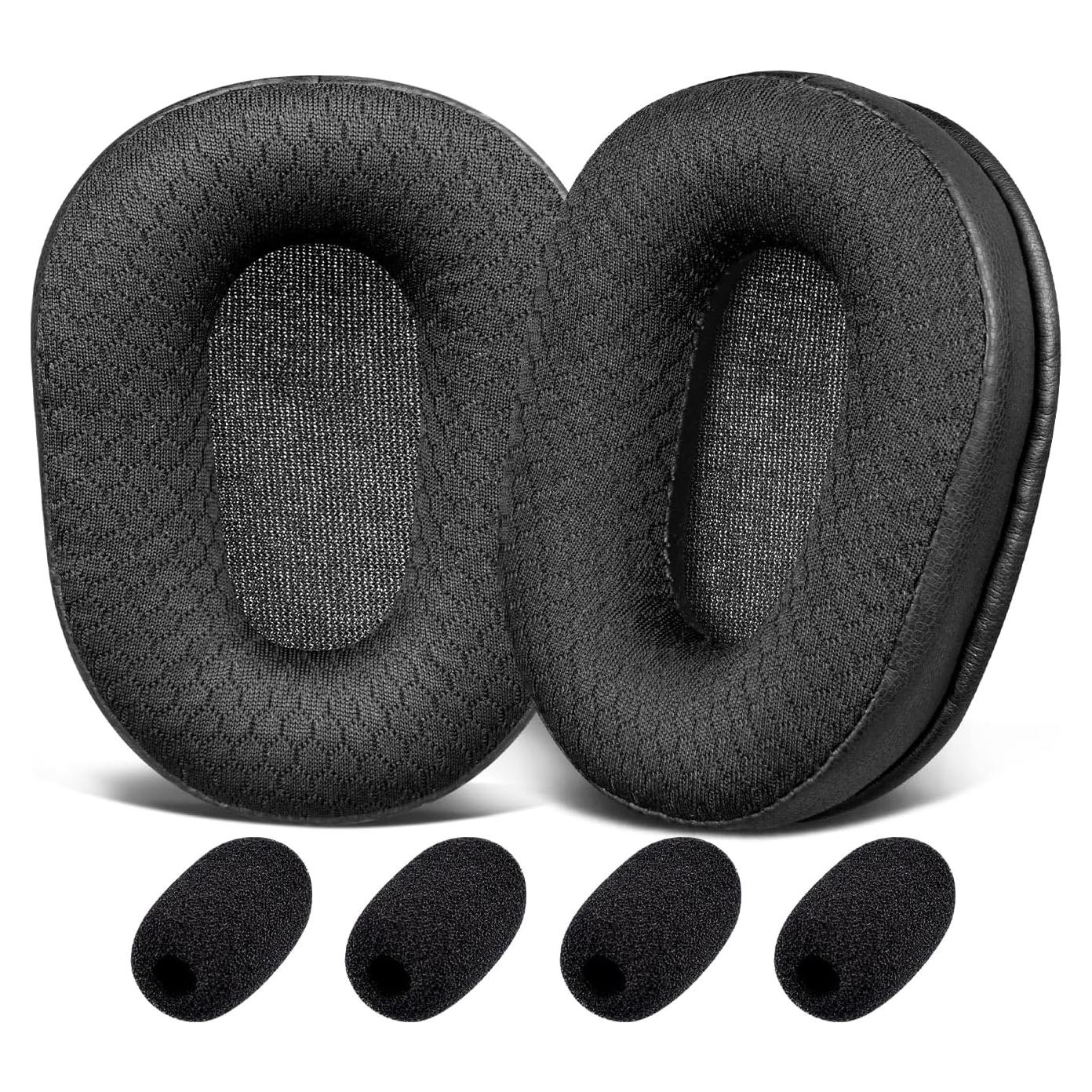 Almohadillas de Reemplazo SOULWIT para Auriculares BlueParrott B450/S450 - Negro