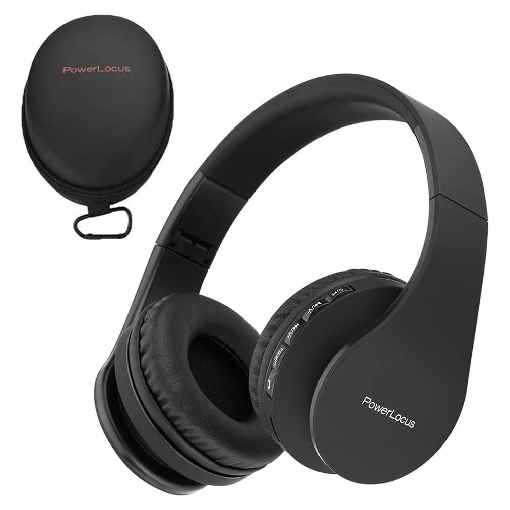 Auriculares Inalámbricos Bluetooth PowerLocus P1 Over-Ear Negro