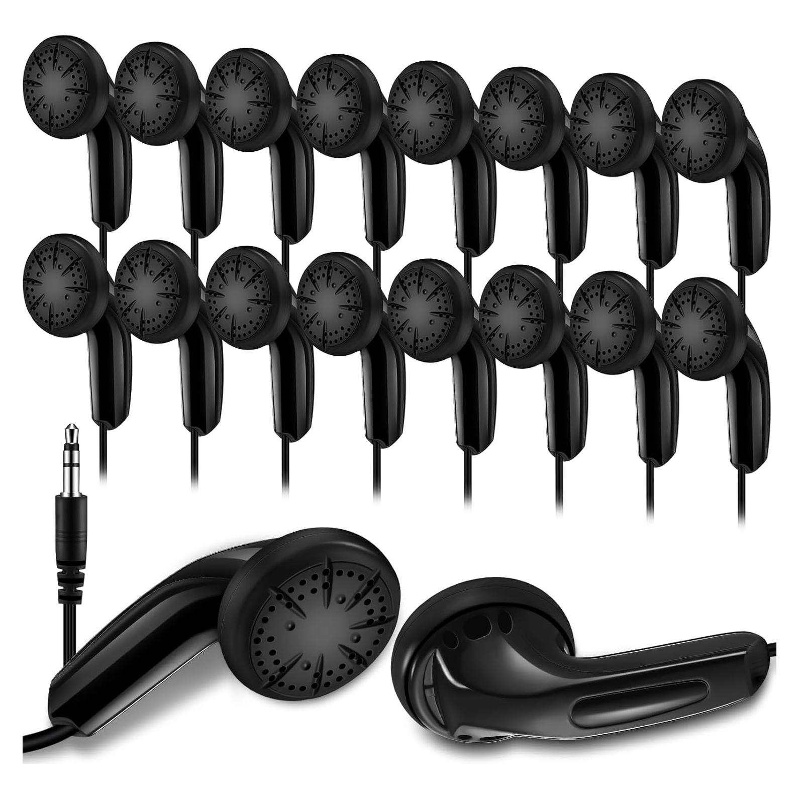 Auriculares Konohan 100 Piezas para Estudiantes Negro 3.5mm