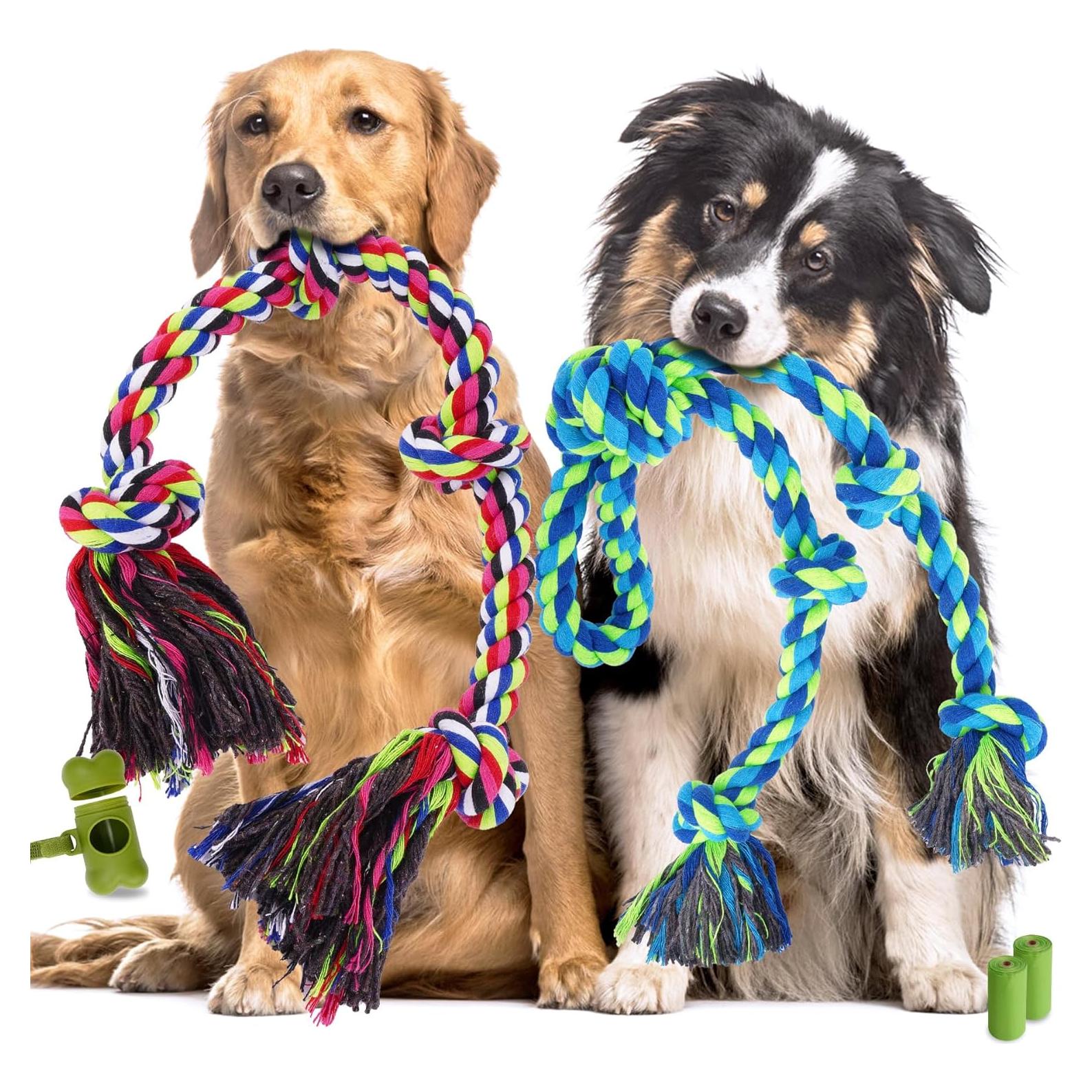 Juguetes de Cuerda para Perros Eefitoys 5 en 1 Resistentes