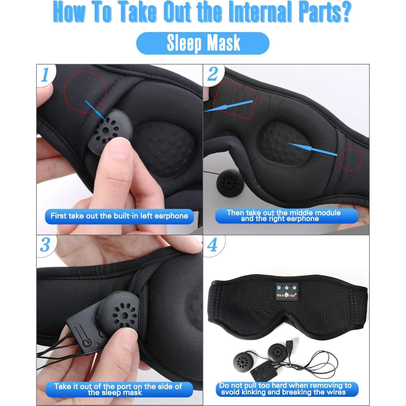 Módulo Bluetooth 5.4 MUSICOZY para Auriculares para Dormir