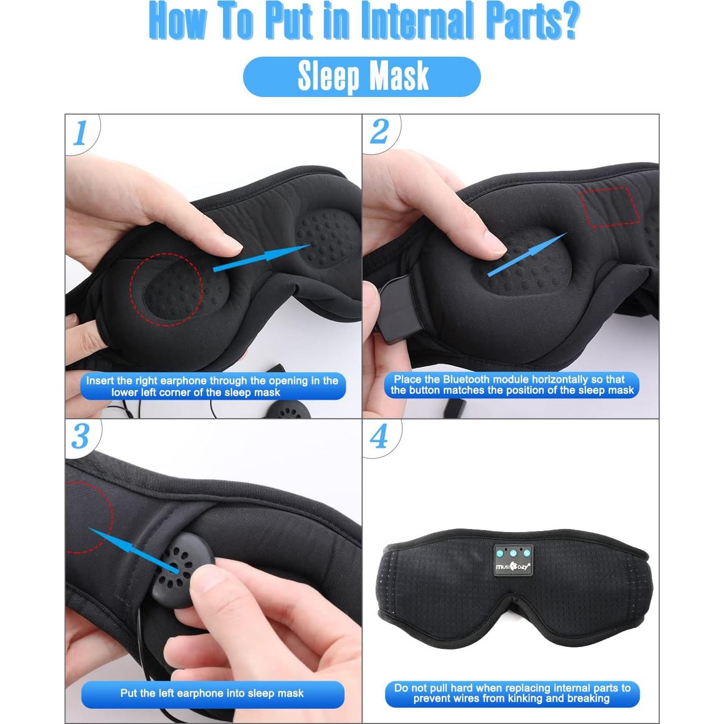 Módulo Bluetooth 5.4 MUSICOZY para Auriculares para Dormir