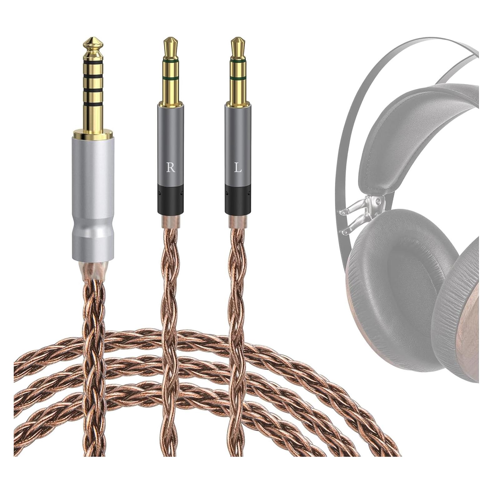 Cable de audio Geekria Apollo 1.5m para auriculares Meze y HIFIMAN