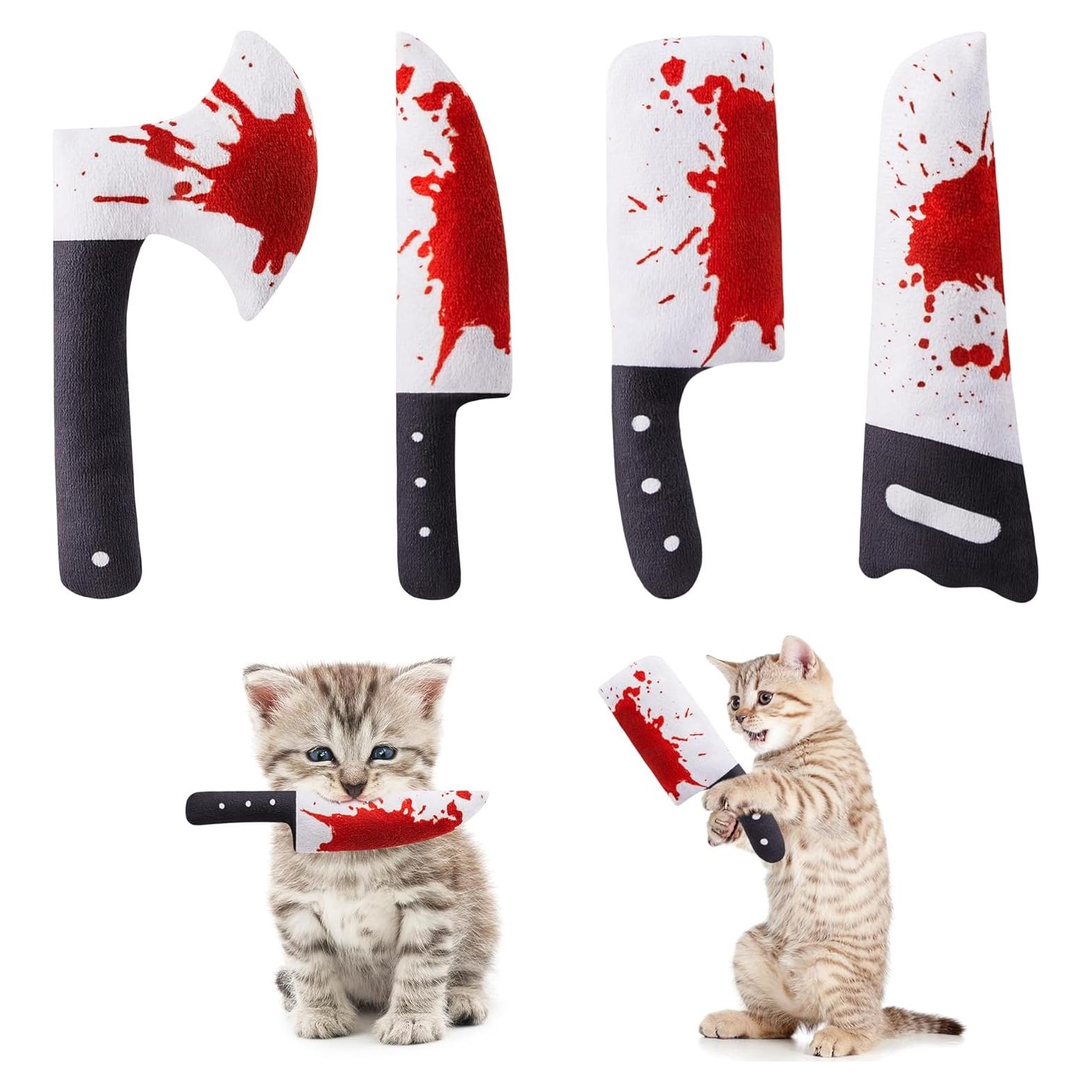 Juguetes para Gatos Potaroma 4Pcs con Catnip 16,5 cm