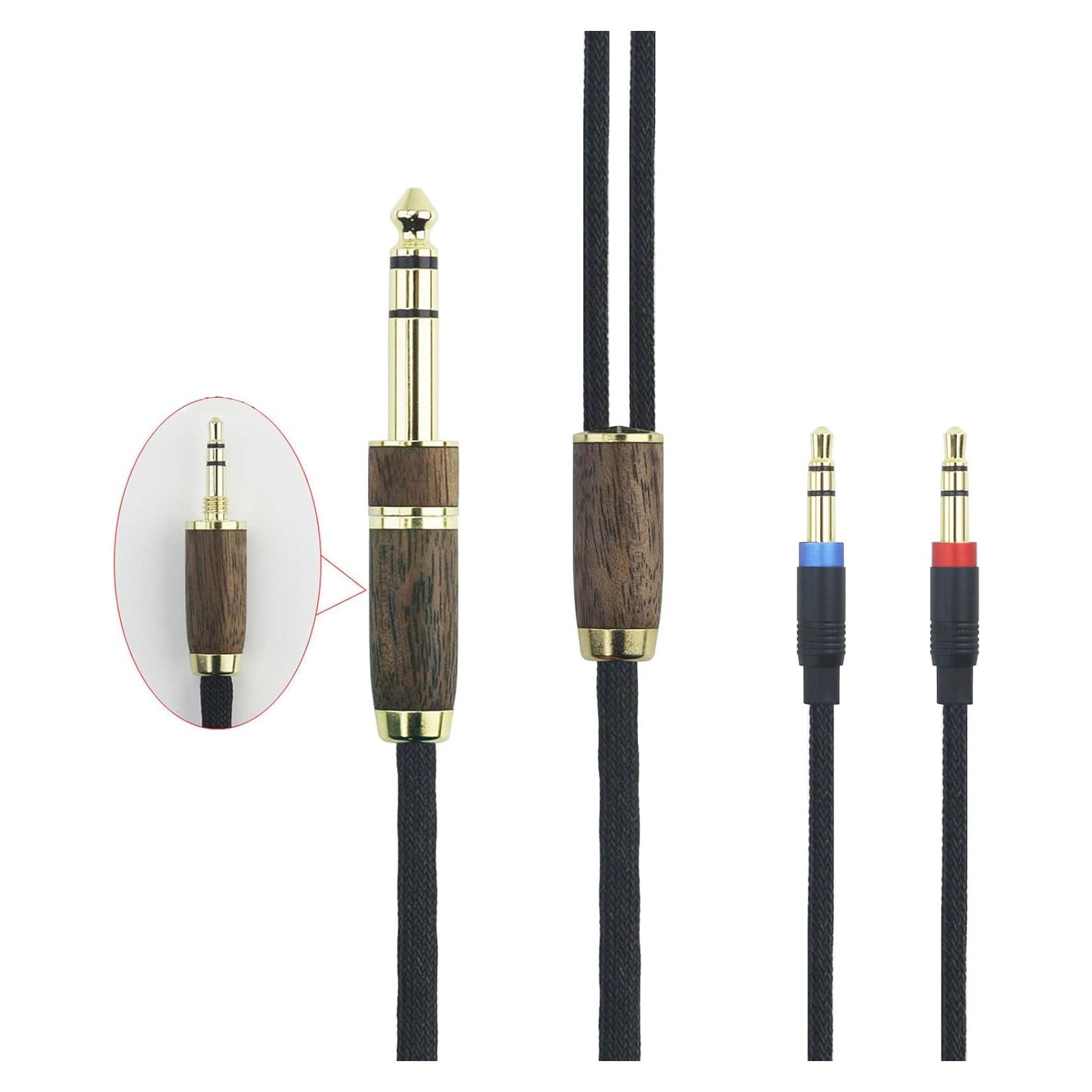 Cable de Audio NewFantasia 3.05m 6N OCC Cobre Baño Plata 3.5mm/6.35mm