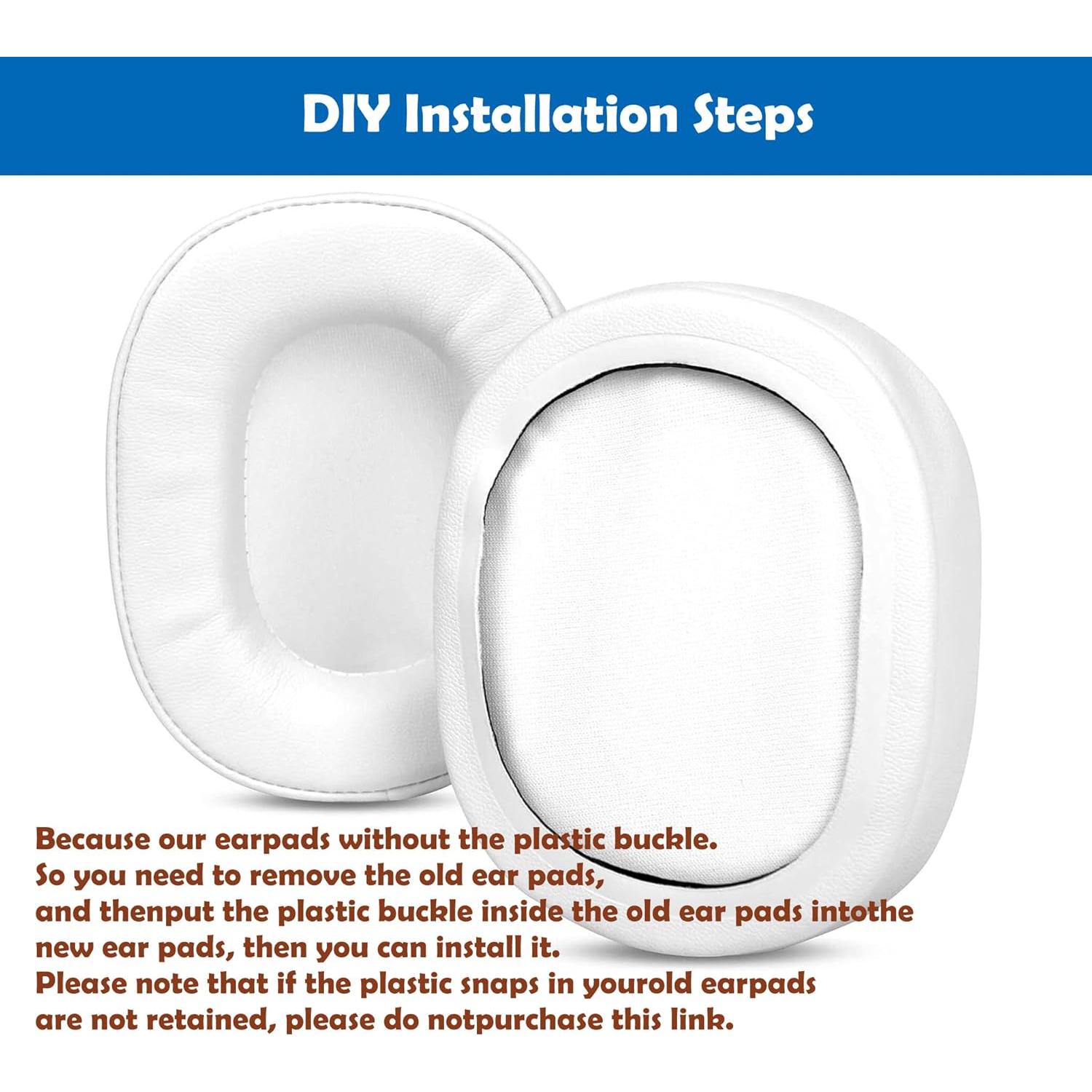 Cojines de Reemplazo para Auriculares Oppo PM3 - Cuero Suave y Espuma Densa