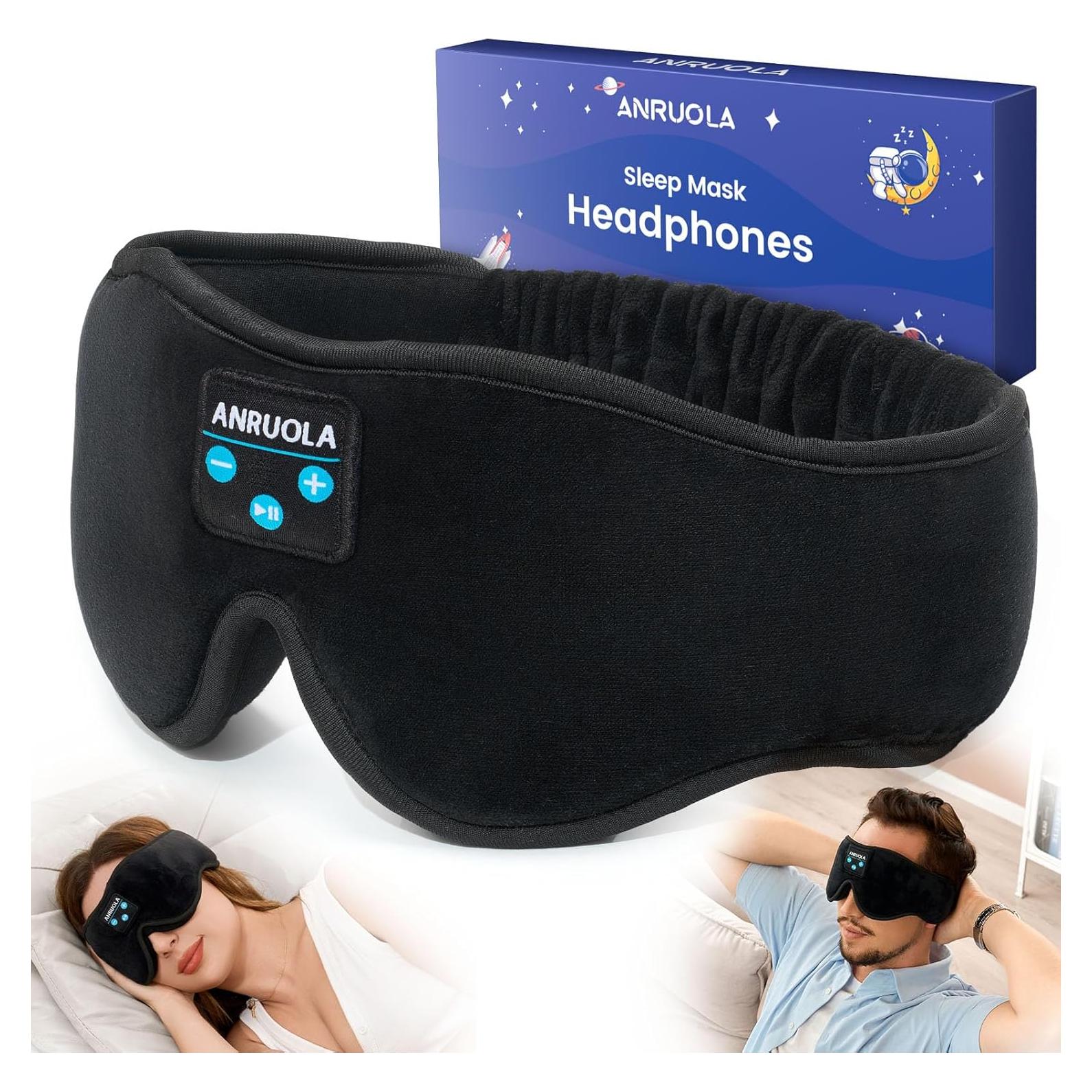 Auriculares para dormir ANRUOLA con máscara Bluetooth 5.3