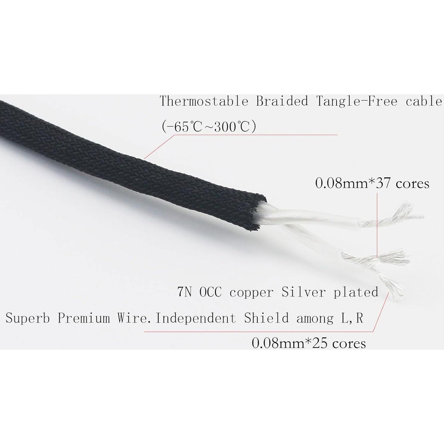 Cable Balanceado 2.5mm NuevoFantasia para Sennheiser HD650/600/580