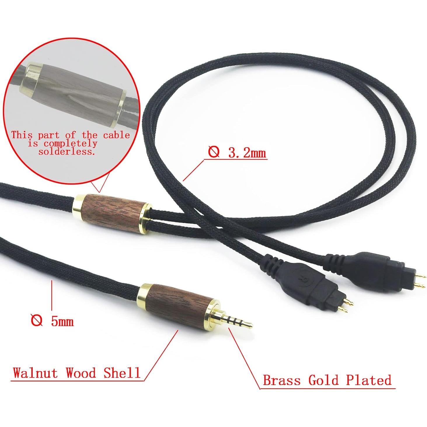 Cable Balanceado 2.5mm NuevoFantasia para Sennheiser HD650/600/580