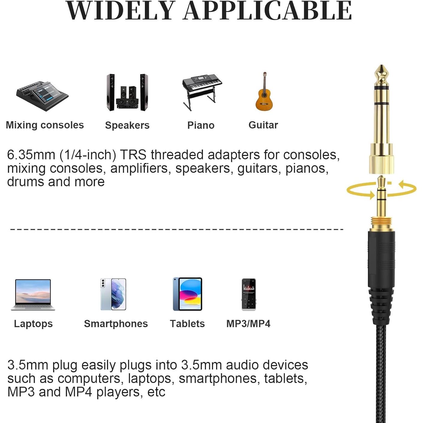 Cable de Reemplazo HD650 Gneinour 2m para Auriculares Sennheiser