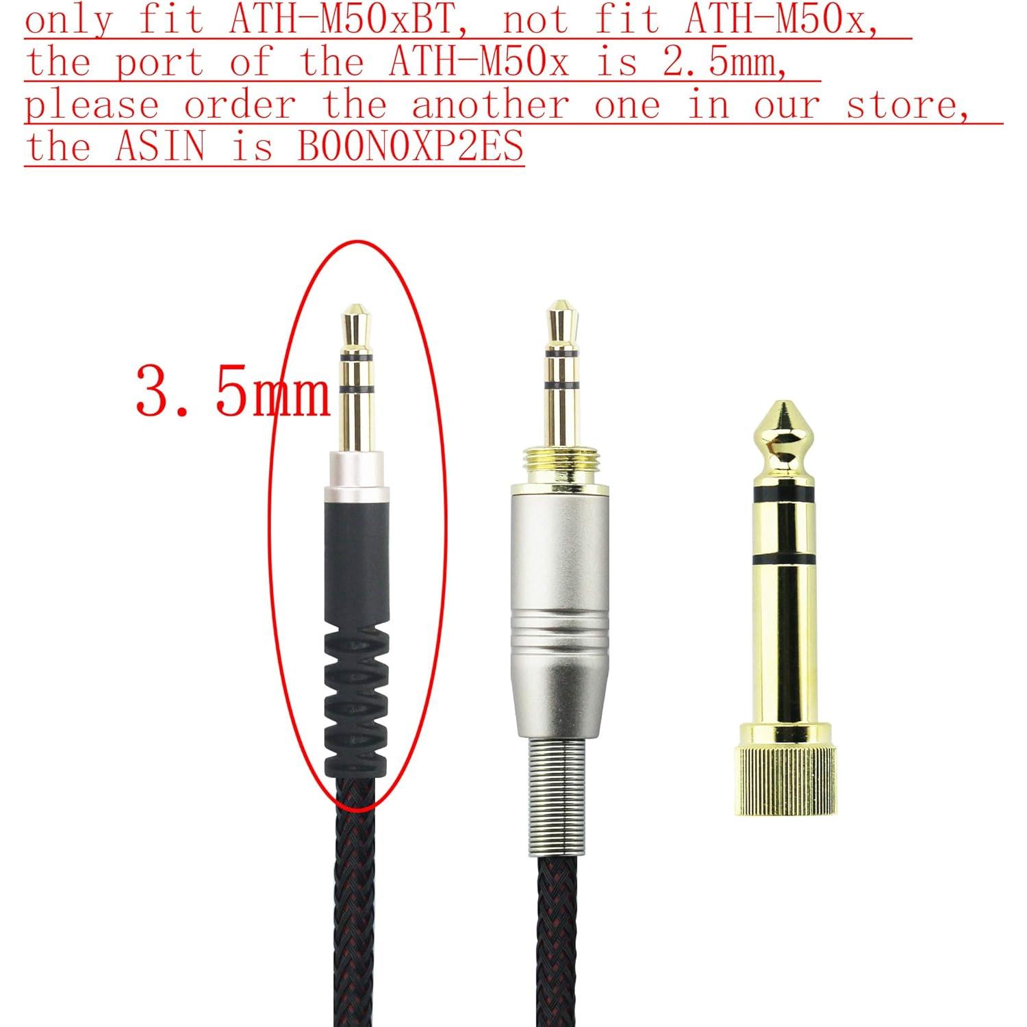 Cable de audio de reemplazo NewFantasia 3m para auriculares Audio-Technica