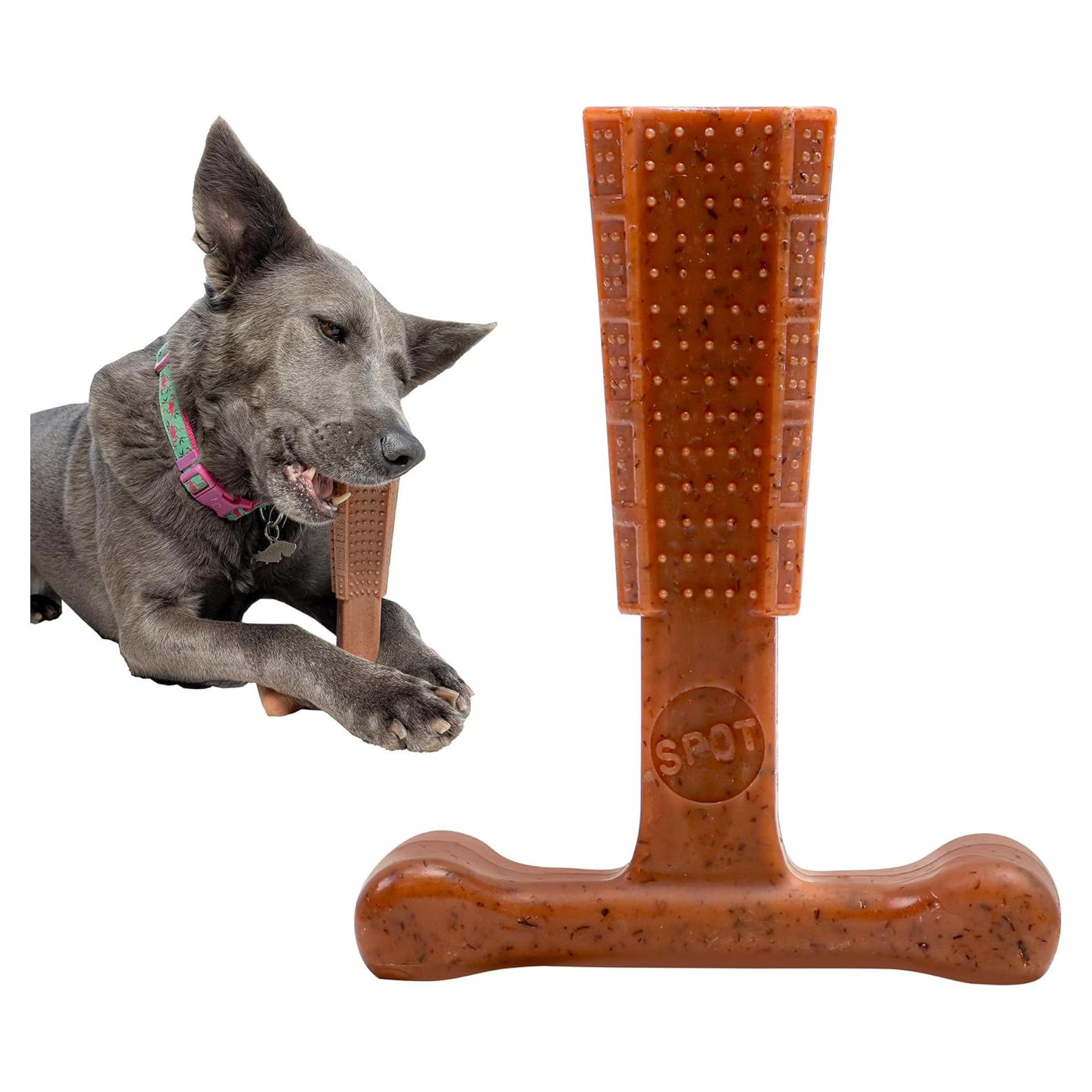 Juguete Masticar Perro SPOT Bam-Bones T-Bone 15 cm Sabor Res