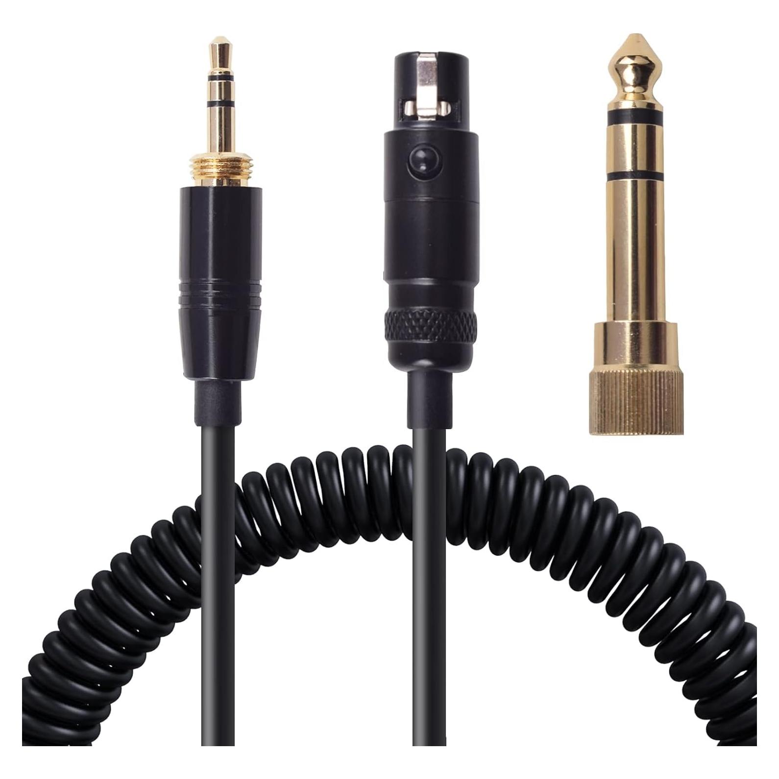 Cable de audio en espiral Hizsoaor para AKG K240 y más - 1.4m a 3m