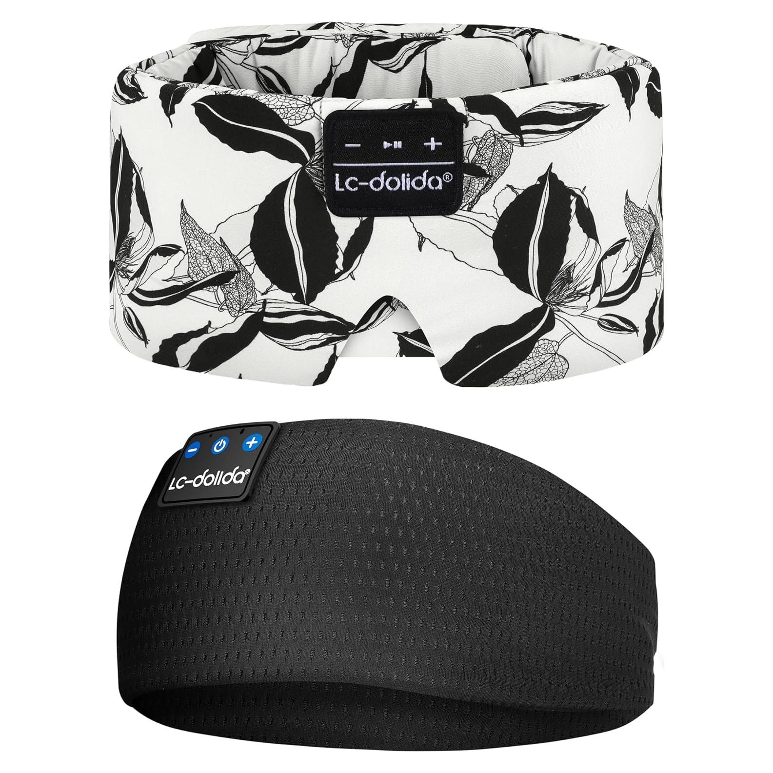 Máscara de Sueño de Seda LC-dolida con Auriculares Bluetooth 5.4