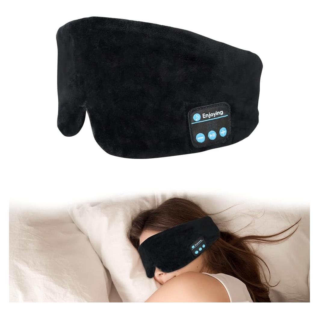 Máscara de Sueño Bluetooth SYPVRY con Auriculares Ajustables