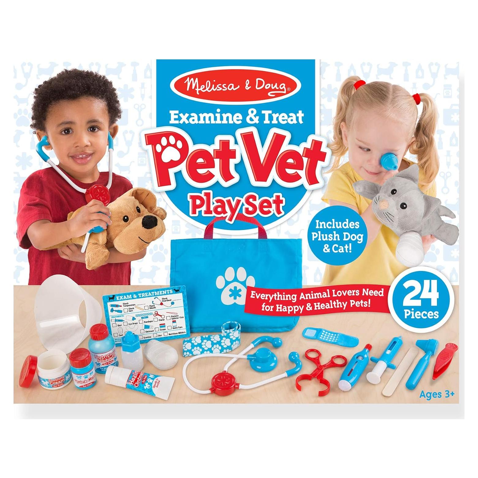 Juego de Veterinario Melissa & Doug 24 Piezas con Mascotas