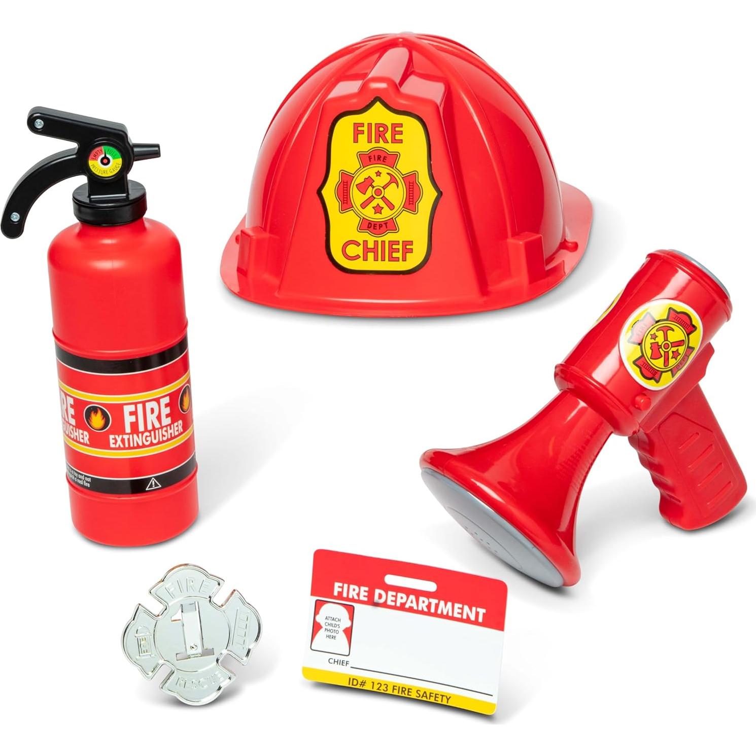 Disfraz de Bombero Melissa & Doug con Accesorios para Niños