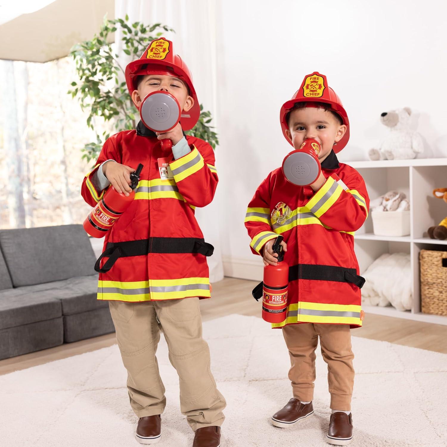 Disfraz de Bombero Melissa & Doug con Accesorios para Niños