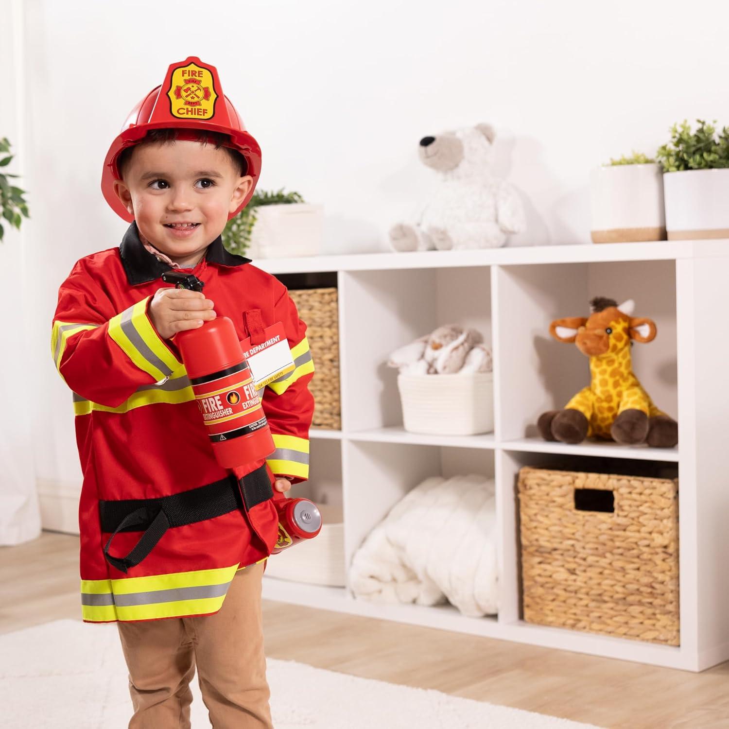 Disfraz de Bombero Melissa & Doug con Accesorios para Niños