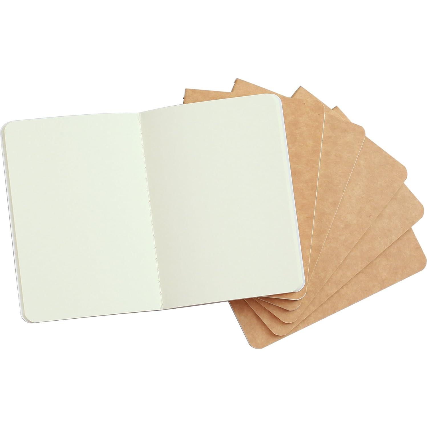 Cuaderno de Bolsillo TWONE 6 Mini Tapa Blanda Kraft 8.9x14cm