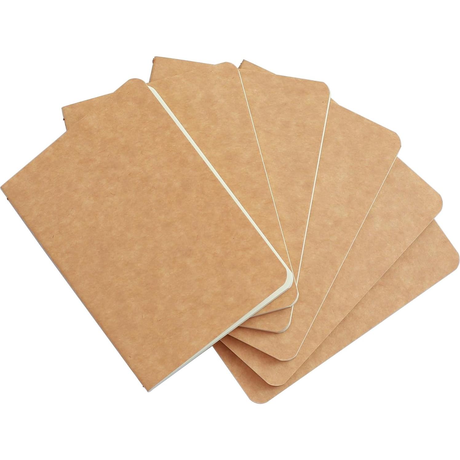 Cuaderno de Bolsillo TWONE 6 Mini Tapa Blanda Kraft 8.9x14cm