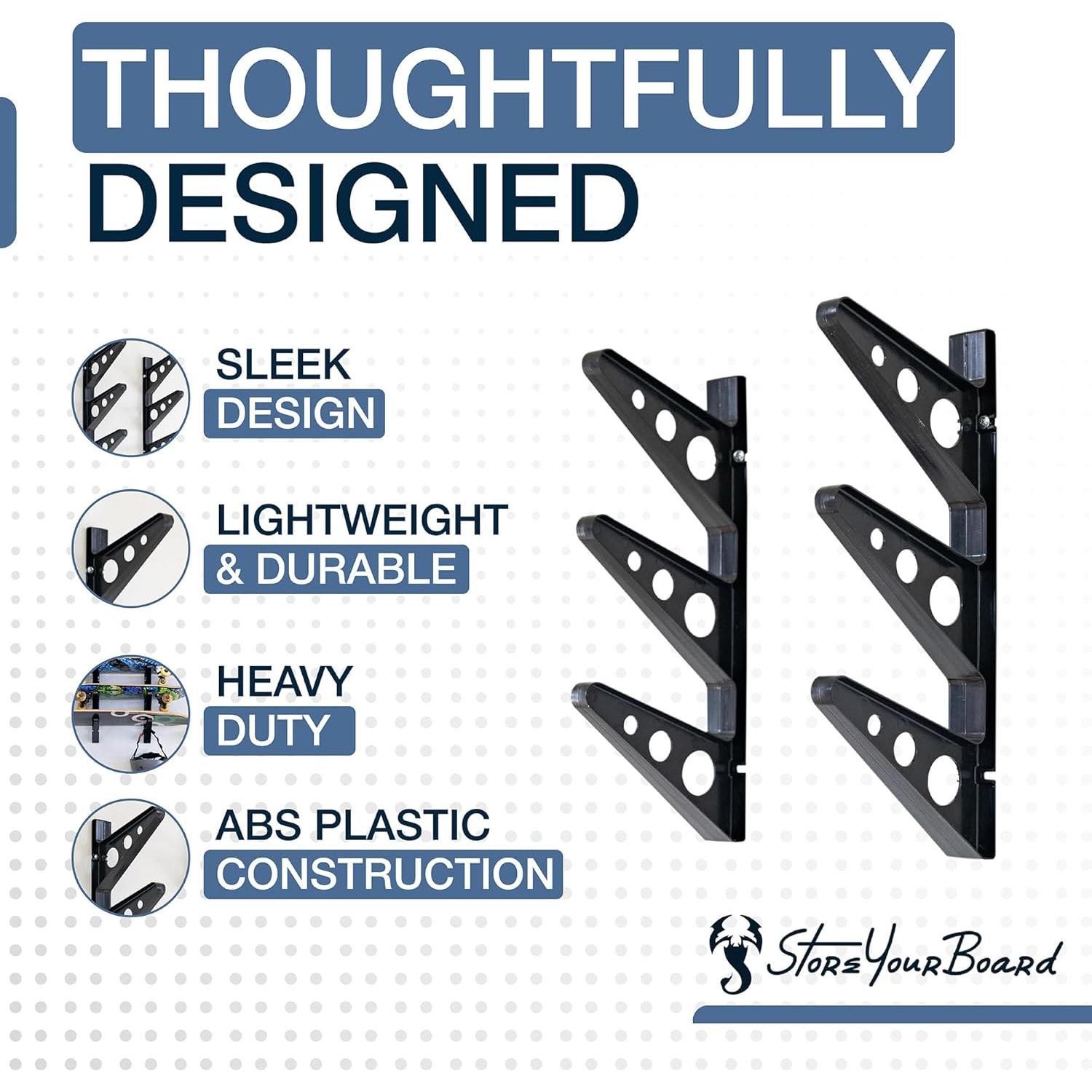 Soporte de Almacenamiento para Skateboard StoreYourBoard Trifecta