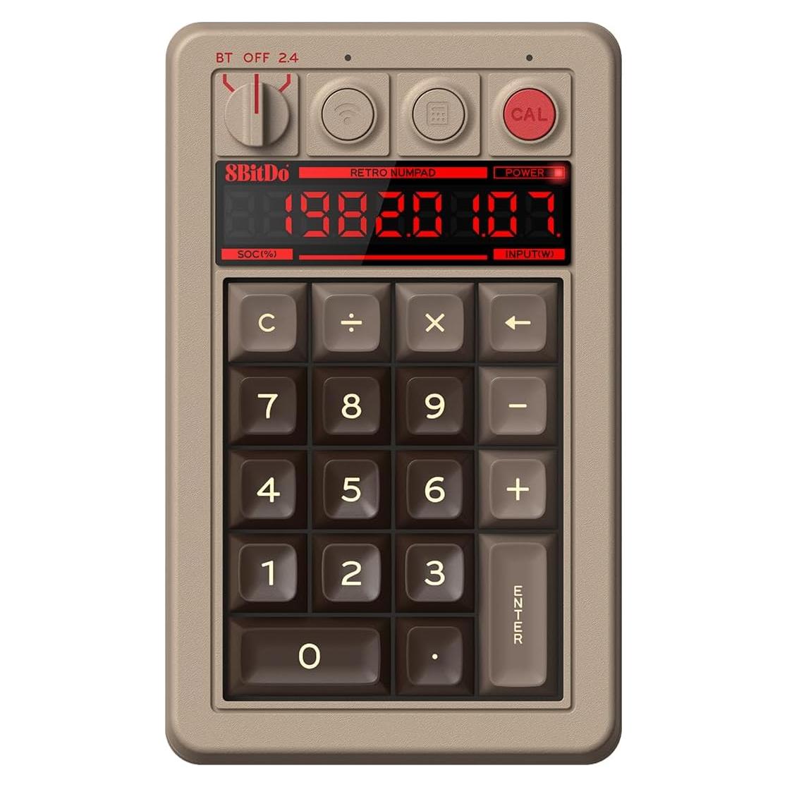 Teclado Numérico 8Bitdo C64 Bluetooth/USB-C para PC y Android