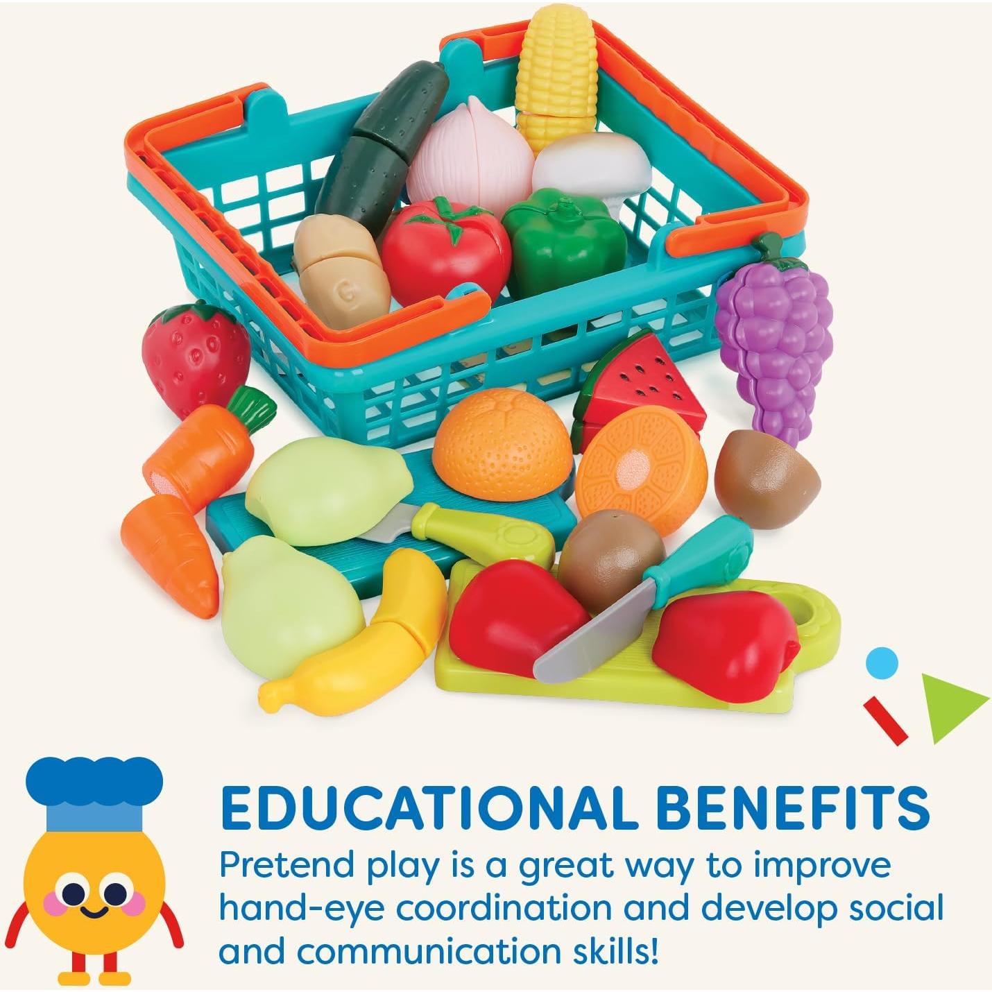 Juego de Comida de Juguete Battat 37 Pcs para Niños 3+