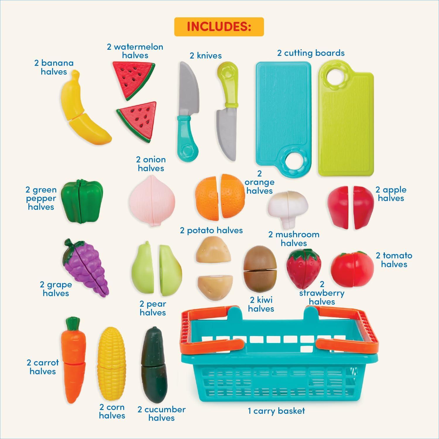 Juego de Comida de Juguete Battat 37 Pcs para Niños 3+