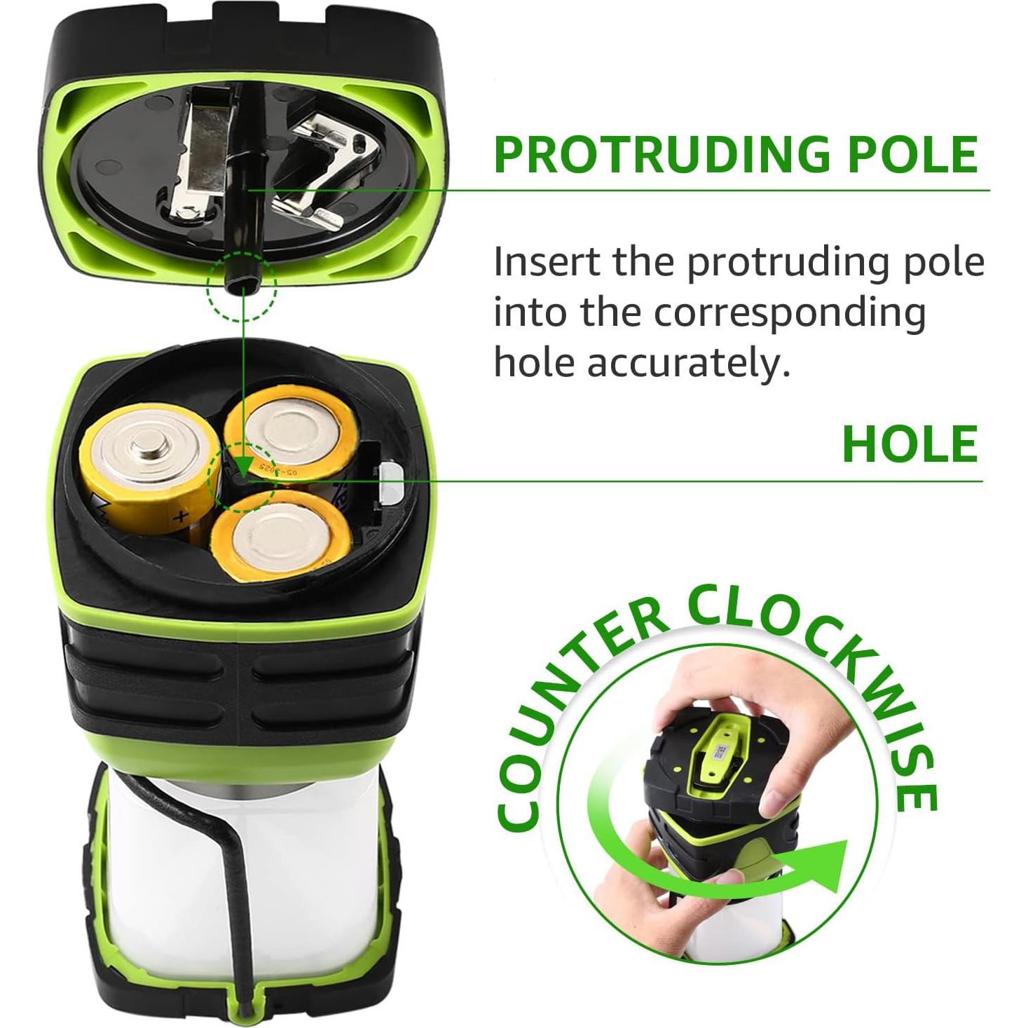 Linterna LED Camping Lepro 1500LM Impermeable 4 Modos