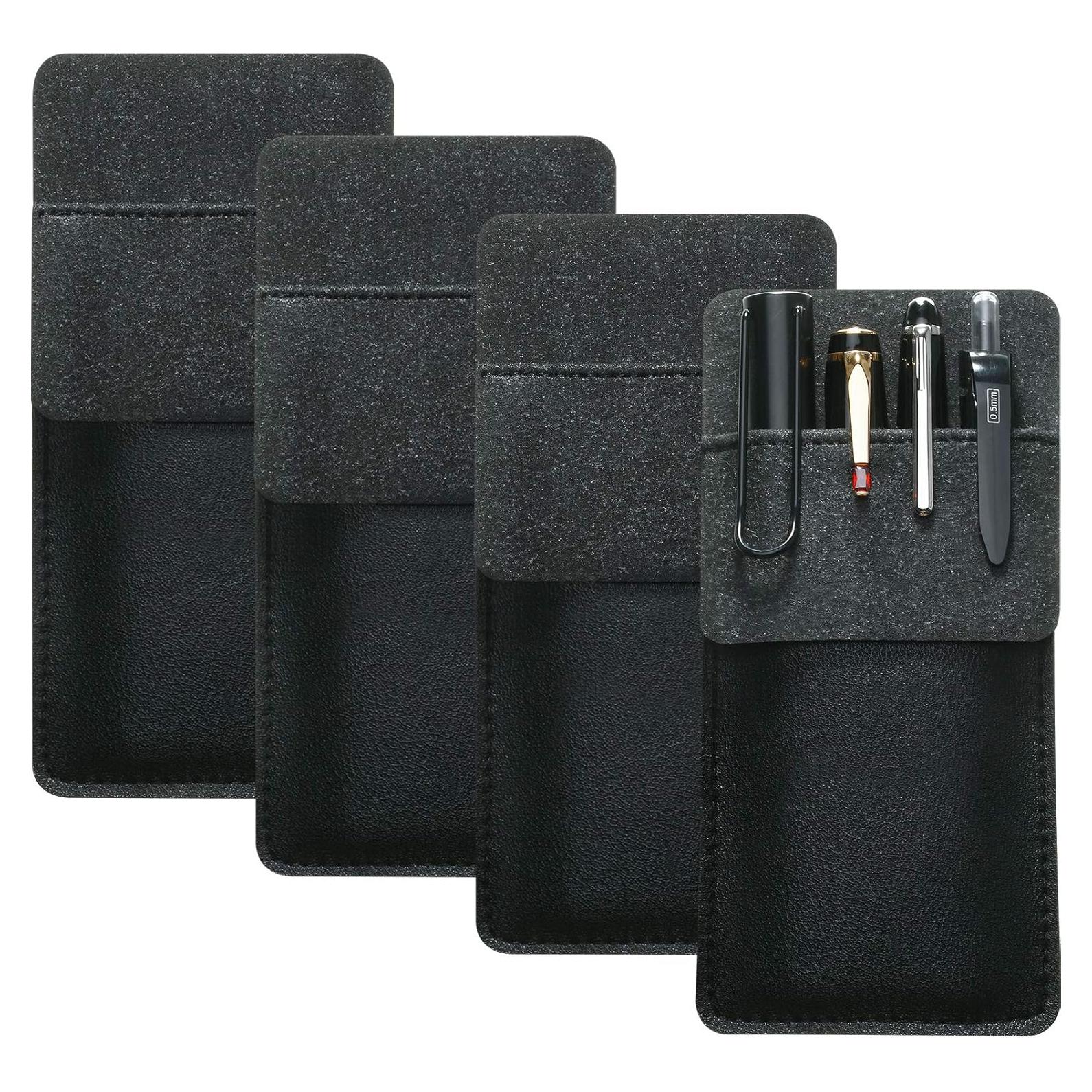 Funda de Bolígrafos Outus 4 Pack de Cuero Negro 16.99cm