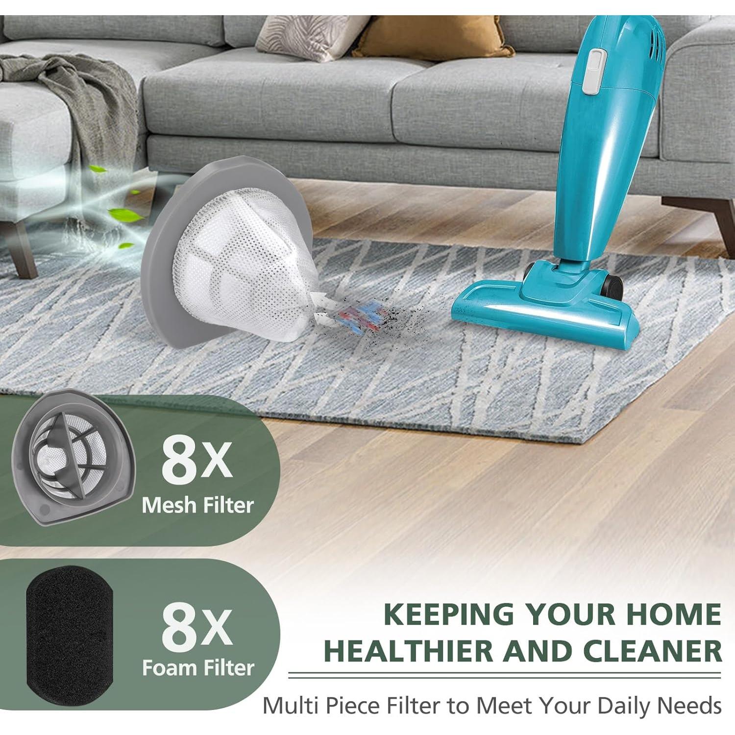 8 Filtros de Reemplazo Bissell 2033 para Aspiradora Ligera