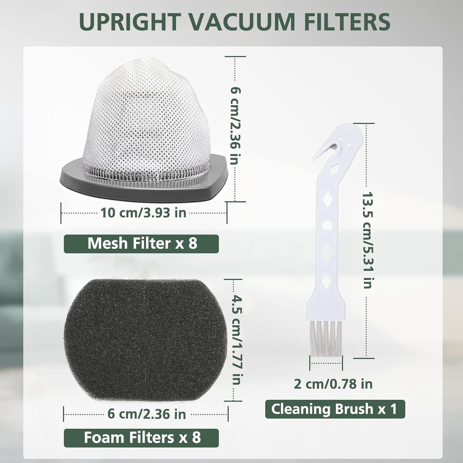 8 Filtros de Reemplazo Bissell 2033 para Aspiradora Ligera