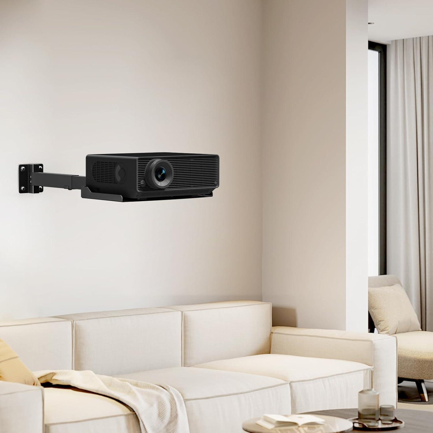 Soporte de Proyector de Techo Putilsen Ajustable 10 kg Negro